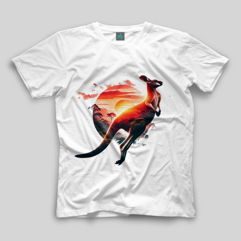 nimosh_tshirts_kangaroo تیشرت طرح کانگورو و خورشید