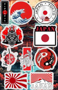استیکر و برچسب طرح Japan ژاپن
