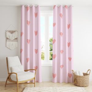 پرده مخمل طرح عشق