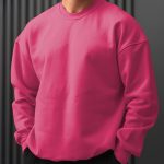 دورس مردانه سه نخ رنگ صورتی کمرنگ بیسیک